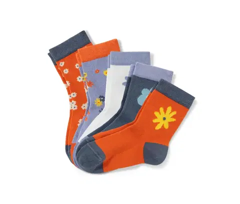 Socks Detské ponožky, motív kvietkov, 5 párov