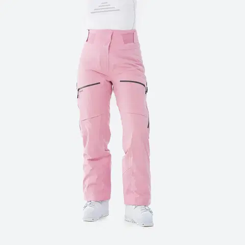 nohavice Dámske lyžiarske nohavice FR500 ružové