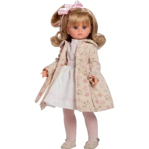 Hračky bábiky BERBESA - Luxusná detská bábika-dievčatko Flora 42cm