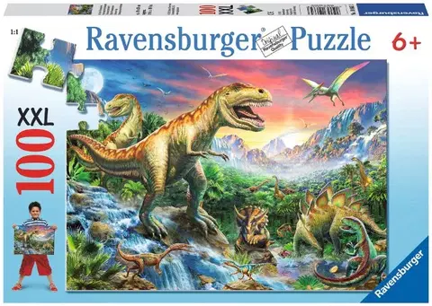 Hračky puzzle RAVENSBURGER - Dinosaury 100D Xxl