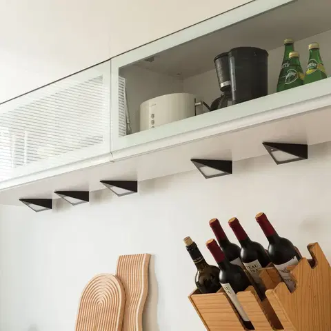 Osvetlenie kuchynskej linky PRIOS Prios Odia LED osvetlenie pod skrinku, čierne, sada 5 kusov