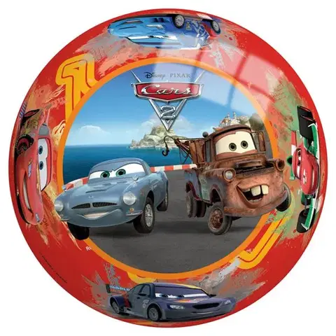 Hračky - Lopty a loptové hry JOHN - Lopta Cars 2, 230 mm