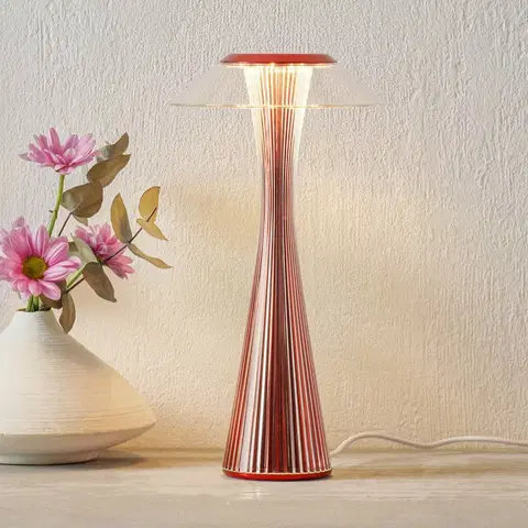 Stolové lampy Kartell Kartell Space stolná LED červená Limited Edition