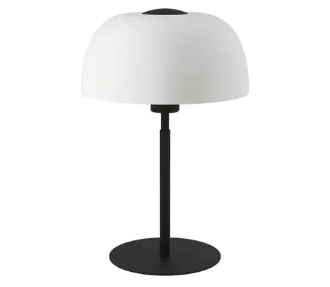 Lampy Eglo Eglo 900142 - Stolná lampa SOLO 1xE27/40W/230V čierna/biela 
