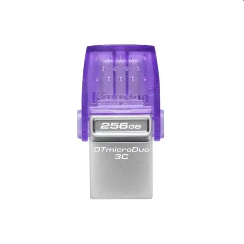 USB Flash disky USB kľúč Kingston DataTraveler MicroDuo 3C, 256 GB, USB 3.2 (gen 1) s USB-C konektorom DTDUO3CG3/256GB
