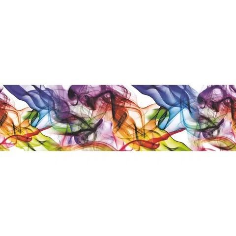 Tapety AG Art Samolepiaca bordúra Farebný dym, 500 x 14 cm