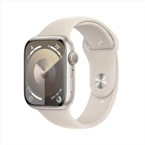Inteligentné hodinky Apple Watch Series 9 GPS 45mm Starlight Aluminium Case with Starlight Sport Band - ML MR973QCA
