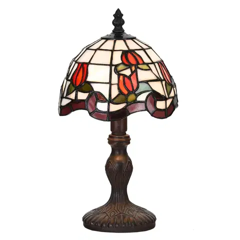 Stolové lampy Clayre&Eef Stolová lampa 5LL-6156, Tiffany dizajn