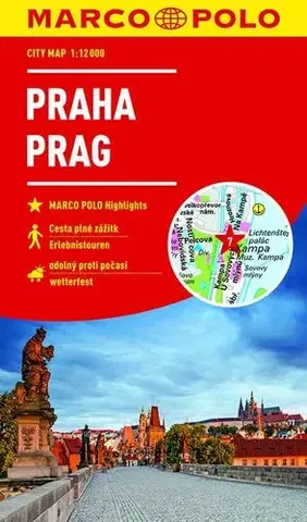 Slovensko a Česká republika Praha - City Map 1: 12 000