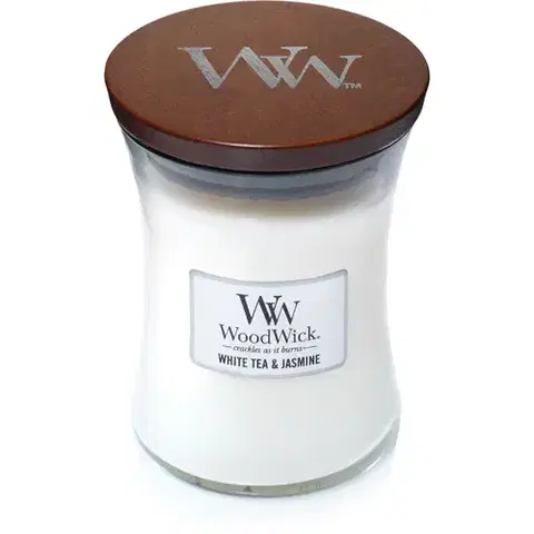 Stredná sviečka WoodWick WoodWick sviečka stredná White Tea Jasmin