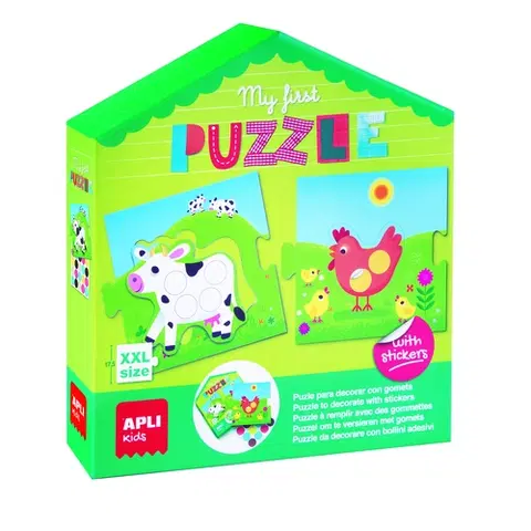 Do 49 dielikov APLI APLI Moje prvé Puzzle s nálepkami