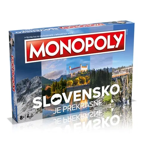 Rodinné hry Winning Moves Hra Monopoly Slovensko je prekrásne