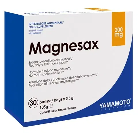 Horčík (Magnézium) Magnesax (horčík v práškovej forme) - Yamamoto  30 x 3,5 g  Lemon