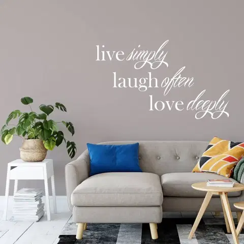 Nálepky na stenu Nálepky -  Live, laugh, love