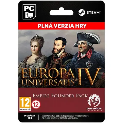 Hry na PC Europa Universalis 4: Empire Founder Pack [Steam]