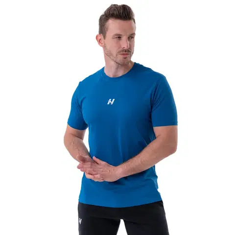 Pánske tričká Pánske tričko Nebbia „Reset“ 327 blue - XL