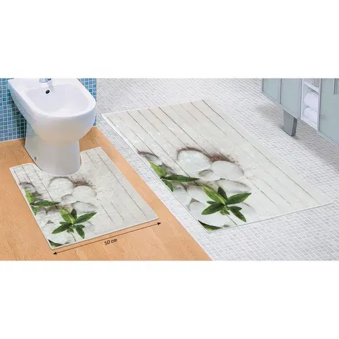 Koberce a koberčeky Bellatex Sada kúpeľňových predložiek Jadran 3D, 60 x 100 cm, 50 x 60 cm