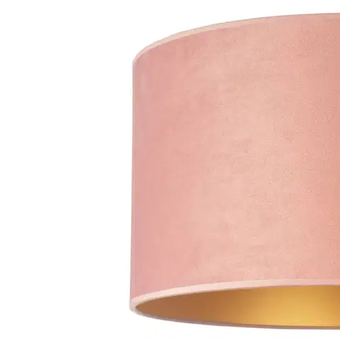 Lampy na nočný stolík Duolla Stolová lampa Golden Roller 30 cm ružová/zlatá