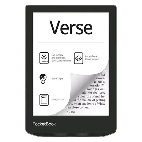 Čítačky elektronických kníh Elektronická čítačka Pocketbook 629 Verse, sivá
