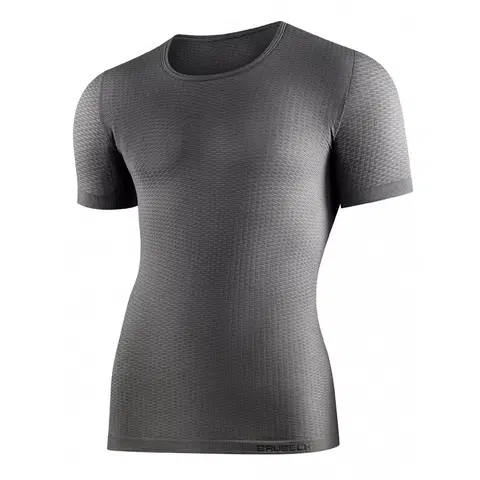 Pánske tričká Unisex termo tričko Brubeck s krátkym rukávom Grey - XXL