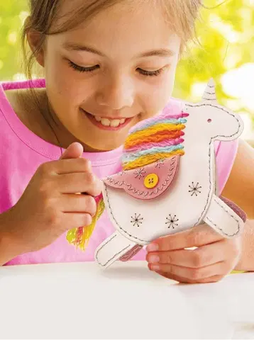 Kreatívne a výtvarné hračky MAC TOYS - Výroba koženej peňatenky jednorožec