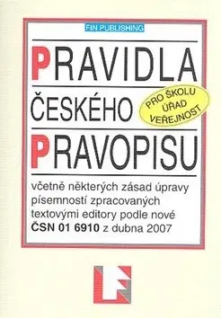Literárna veda, jazykoveda Pravidla českého pravopisu - Kolektív autorov,neuvedený