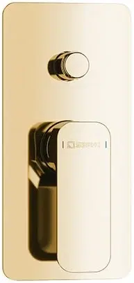 Kúpeľňové batérie SAPHO - SPY podomietková sprchová batéria, 2 výstupy, zlato PY42/17