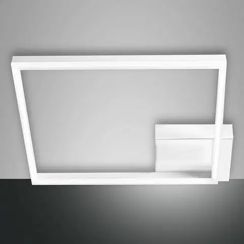 Stropné svietidlá Fabas Luce Stropné LED svietidlo Bard 42x42cm 1-pl., biele