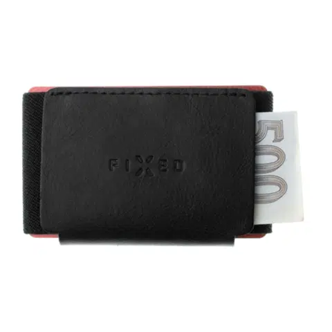 GPS prijímače FIXED Smile Kožená peňaženka so smart trackerom, čierna FIXSM-STN2-BK