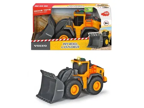 Hračky - dopravné stroje a traktory DICKIE - Kolesový nakladač Volvo 23 cm