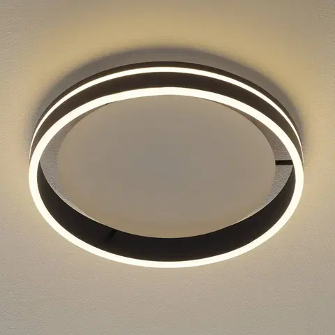 Stropné svietidlá Q-Smart-Home Paul Neuhaus Q-VITO stropné LED 40 cm, antracit