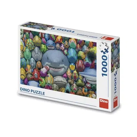 1000 dielikov Dino Toys Puzzle Farebné rybičky 1000 Dino