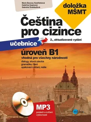Učebnice - ostatné Čeština pro cizince B1 - Marie Boccou Kestřánková