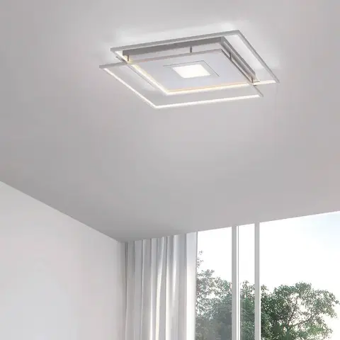 SmartHome stropné svietidlá Q-Smart-Home Paul Neuhaus Q-AMIRA stropné LED, striebro