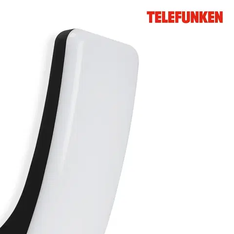 Vonkajšie nástenné svietidlá Telefunken Vonkajšie LED svietidlo Gent 1 800lm 4 000K čierna