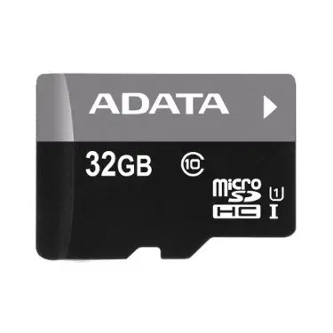 Pamäťové karty A-Data Micro SDHC Premier 32GB + SD adaptér, UHS-I, Class 10 - rýchlosť 30 MB/s (AUSDH32GUICL10-RA1)