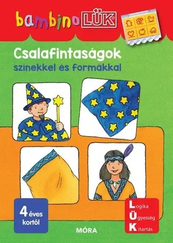 Príprava do školy, pracovné zošity Csalafintaságok színekkel és formákkal - BambinoLÜK