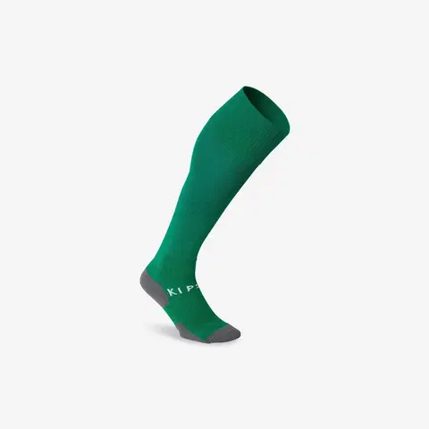ponožky Detské vrúbkované futbalové štulpne Viralto Club zelené