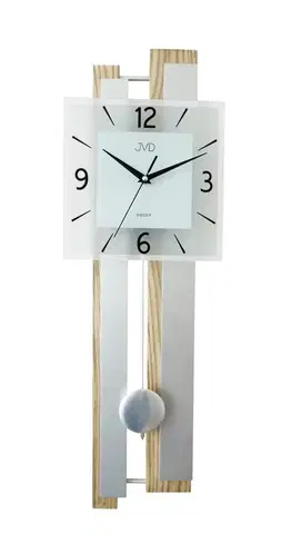 Hodiny Drevené kyvadlové hodiny JVD NS19033 s plynulým chodom, 70cm