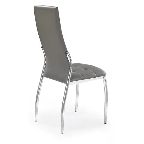 Čalúnené stoličky Stolička K209 kov/ekokoža popol 43x54x101