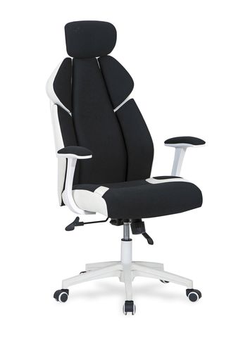 Kancelárske stoličky HALMAR Chrono kancelárske kreslo s podrúčkami čierna / biela