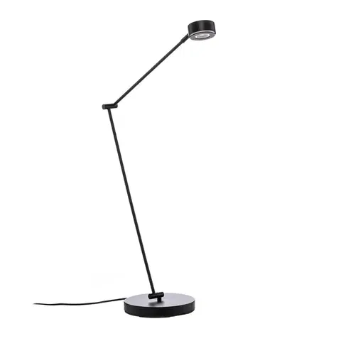 Stojacie lampy Lindby Stojacia lampa Jyla, čierna, nastaviteľná, GX53, 2700K