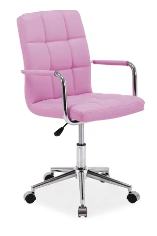 Kancelárske stoličky Kancelárske kreslo K-022, ružové