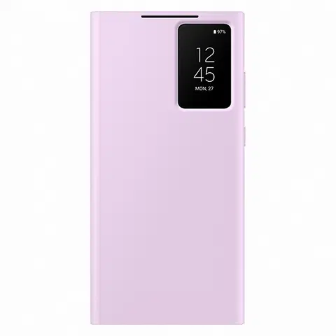 Puzdrá na mobilné telefóny Puzdro Smart View Wallet pre Samsung Galaxy S23 Ultra, lavender EF-ZS918CVEGWW