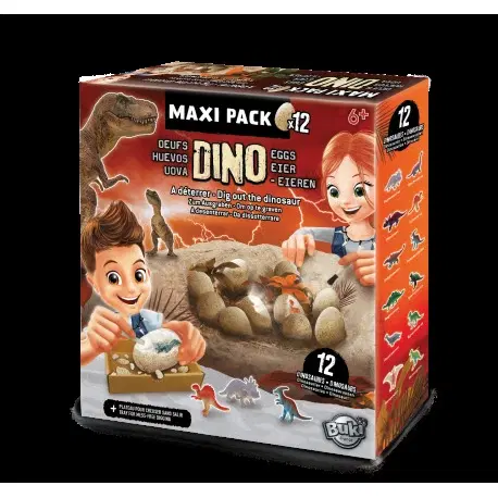 Dinosaury a archeológia Buki Maxi sada Dinosaurie vajcia 12ks
