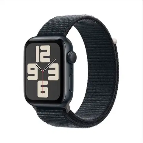 Inteligentné hodinky Apple Watch SE GPS 44mm polnočná , hliníkové puzdro so športovým remienkom polnočná MREA3QCA