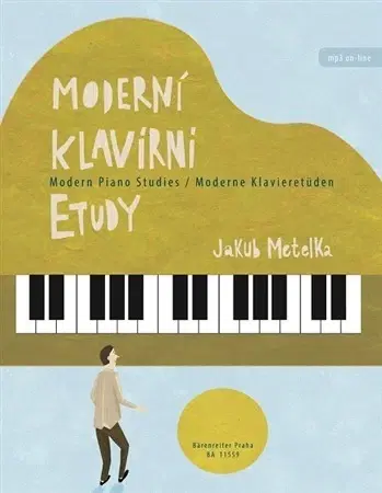 Hudba - noty, spevníky, príručky Moderní klavírní Etudy - Jakub Metelka