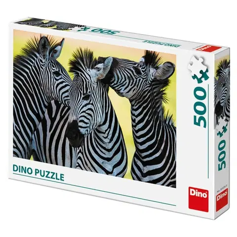 500 dielikov Dino Toys Puzzle Tri zebry 500 Dino