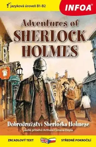 Zjednodušené čítanie Adventures of Sherlock Holmes - Zrcadlová četba - Arthur Conan Doyle,Ashley Davies