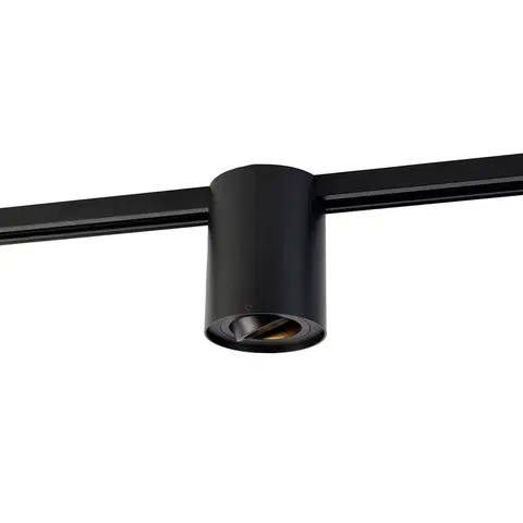 Kolajnicove svietidla Moderný 1-fázový koľajnicový reflektor čierny - Rondoo Up